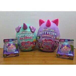 ZURU Rainbocorns Puppycorn & Kittycorn Surprise Egg Bundle Pack Factory Sealed